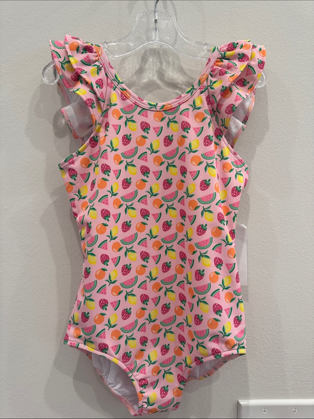 NWT Florence Eiseman Fruit Print Swimsuit with Ruffles Size 6